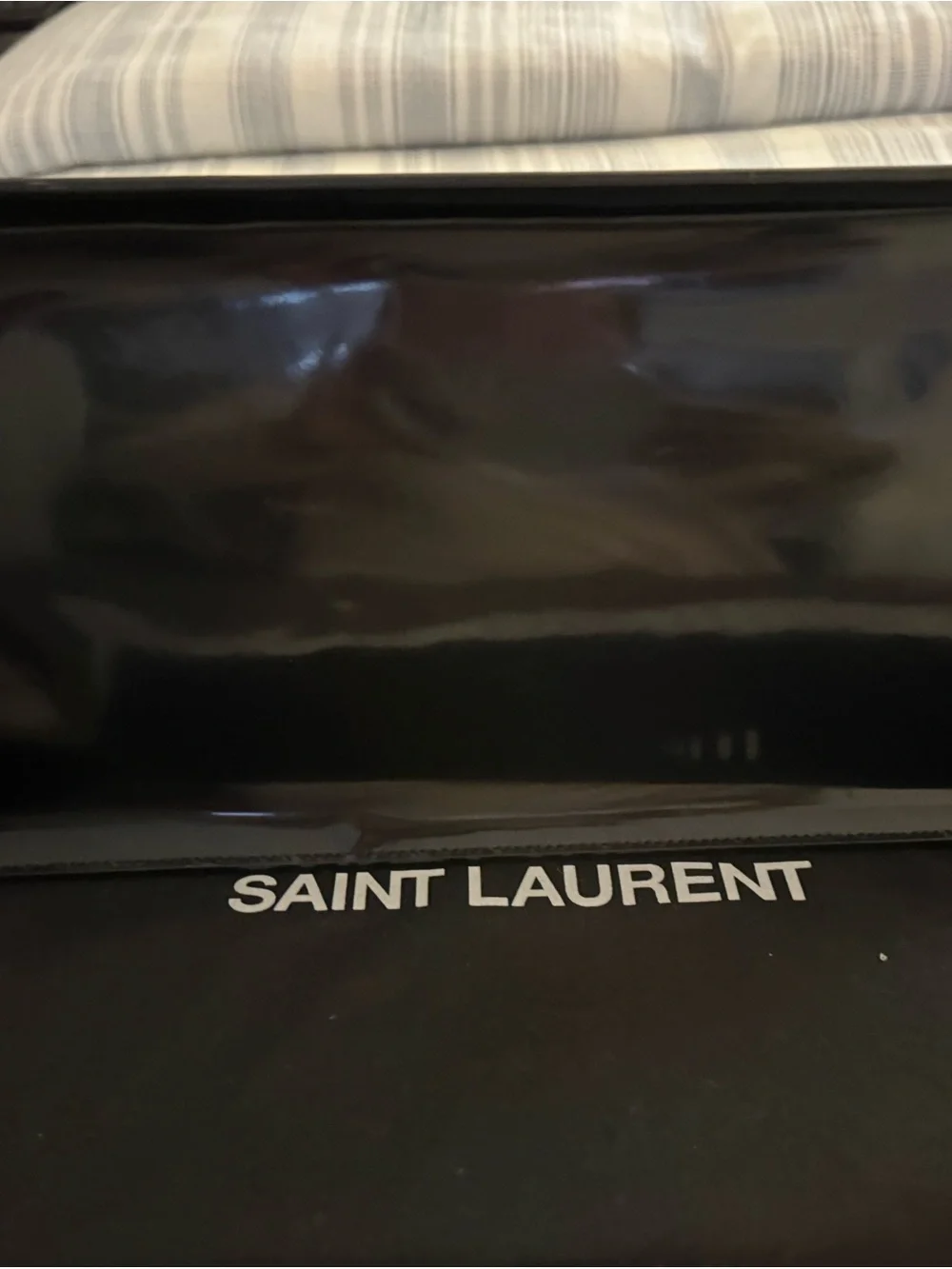 Saint Laurent Black Rive Gauche Tote